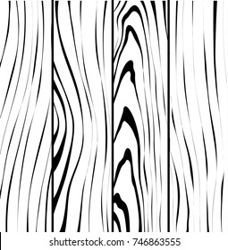 Abstract hand drawn wooden texture. Simple wood patten. Vector vertical boards