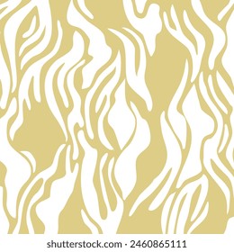 Abstract hand drawn zebra pattern. Vector Illustration.