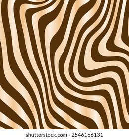Abstract hand drawn zebra pattern. Vector Illustration.