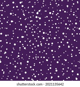 Resumen de la mano ahogada de los puntos de polka fondo. Patrón violento salpicado sin fisuras con círculos blancos. Diseño de plantilla para invitación, afiche, tarjeta, volante, textil, tela.