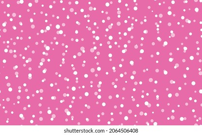 Resumen de la mano ahogada de los puntos de polka fondo. Patrón ininterrumpido de puntos rosados con círculos blancos. Diseño de plantilla para invitación, afiche, tarjeta, volante, textil, tela.