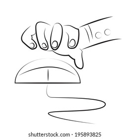 Abstract hand gestures isolated on white.