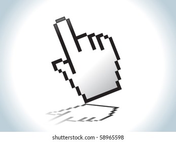 abstract hand icon vector illustration