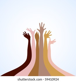 Ilustración abstracta de la mano