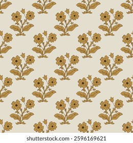 Abstract Hand Indian Block Print Ajrakh Print background pattern