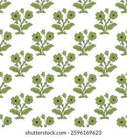 Abstract Hand Indian Block Print Ajrakh Print background pattern