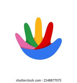 Abstract Hand Logo can be use for icon, sign, logo and etc