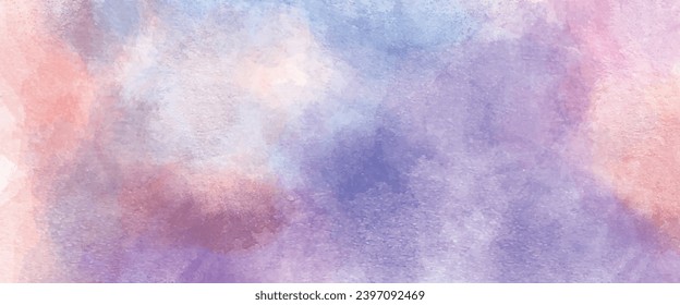 Abstract hand paint brush stroke and stain backdrop watercolor splash background vector illustration.