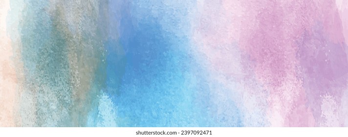 Abstrakter handlackierter Pinselstrich und fleckiger Hintergrund Aquarell Splash Hintergrund Vektorgrafik.