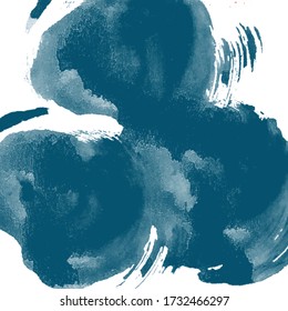 Abstract hand painted background with white brush