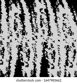 Abstract Hand Painted With Brush Black And White Background 