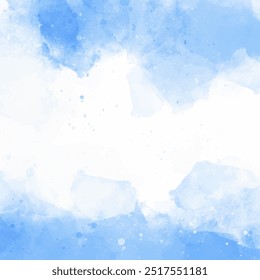 Abstract hand painted grunge style watercolour texture background