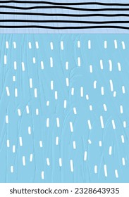 Ilustraciones de mano abstracta para la decoración de las paredes