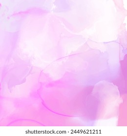 abstract hand painted pink and purple watercolour background design