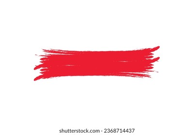 Abstract hand painted textured ink brush background with geometric frame, isolated strokes with dry rough edges