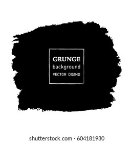 Abstract hand painted textured ink brush background, isolated strokes with dry rough edges