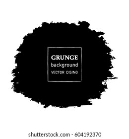 Abstract hand painted textured ink brush background, isolated strokes with dry rough edges
