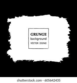 Abstract hand painted textured ink brush background, isolated strokes with dry rough edges

