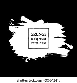 Abstract hand painted textured ink brush background, isolated strokes with dry rough edges

