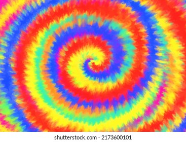 Abstract hand painted tie dye pattern background 