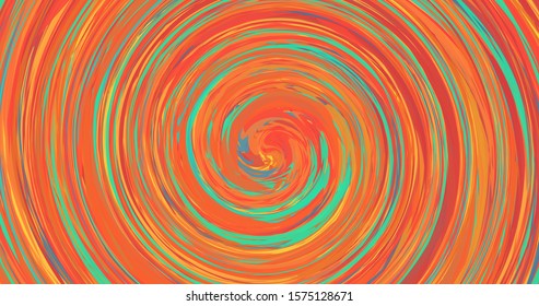 Abstract hand painted vector swirl, 6k wide print, colorful artistic background for your project, warm cosmic colors