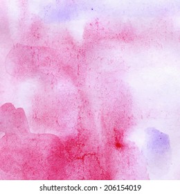Abstract hand painted watercolor background. Vector illustration