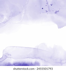 Abstrakter handgemalter Aquarellhintergrund in Pastellviolett
