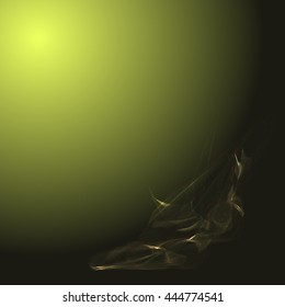 Abstract hand palm colorful background wave yellow