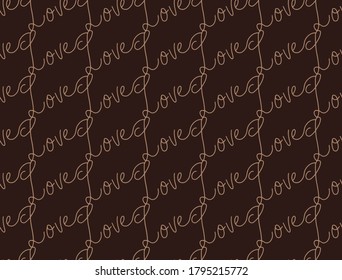 Resumen De La Mano Escritura Diagonal De Amor Textos Patrón Vector Sin Maravilla Fondo Aislado 