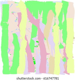 Abstract hand writing textures in green and blue and yellow and pink and brown tones, design for postcards and banners and flyers and posters