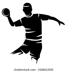 abstract Handball sport vector illustration