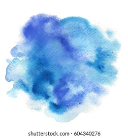 Abstract handdrawn colorful watercolor background. Vector illustration