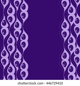 Abstract hand-drawn creative background in pale lilac and dark violet colors. Vector illustration.