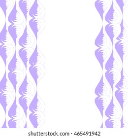 Abstract hand-drawn creative background in pale violet and white colors. Vector illustration.