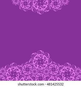 Abstract hand-drawn creative background of stylized flowers. Vector illustration.