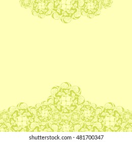Abstract hand-drawn creative background of stylized flowers. Vector illustration.