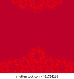 Abstract hand-drawn creative background of stylized flowers. Vector illustration.