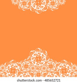 Abstract hand-drawn creative background of stylized flowers. Vector illustration.