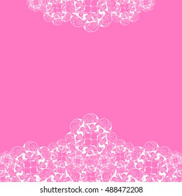 Abstract hand-drawn creative background of stylized flowers. Vector illustration.