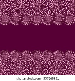 Abstract hand-drawn creative background of stylized flowers. Vector illustration.