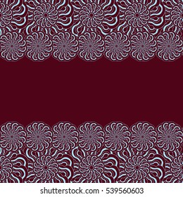 Abstract hand-drawn creative background of stylized flowers. Vector illustration.
