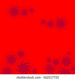 Abstract hand-drawn creative background of stylized flowers. Vector illustration.