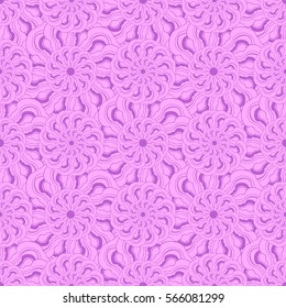 Abstract hand-drawn creative background of stylized flowers. Vector illustration.