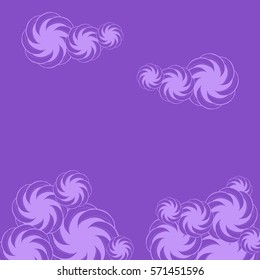 Abstract hand-drawn creative background of stylized flowers. Vector illustration.