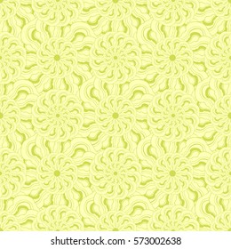 Abstract hand-drawn creative background of stylized flowers. Vector illustration.