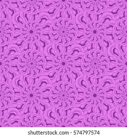 Abstract hand-drawn creative background of stylized flowers. Vector illustration.