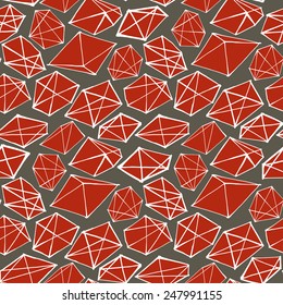 Abstract hand-drawn elements. Seamless vector pattern.