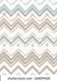 Abstract hand-drawn ethnic pattern, tribal background. Vector pattern.