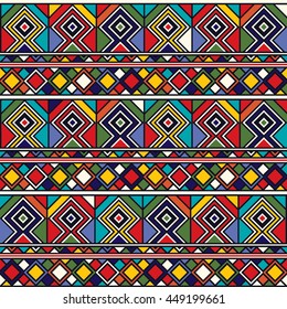 Abstract hand-drawn ethno pattern, tribal background.