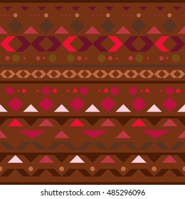 Abstract hand-drawn ethno pattern, tribal background. Pattern can be used for wallpaper, web page background, others. Bright vector tribal texture.